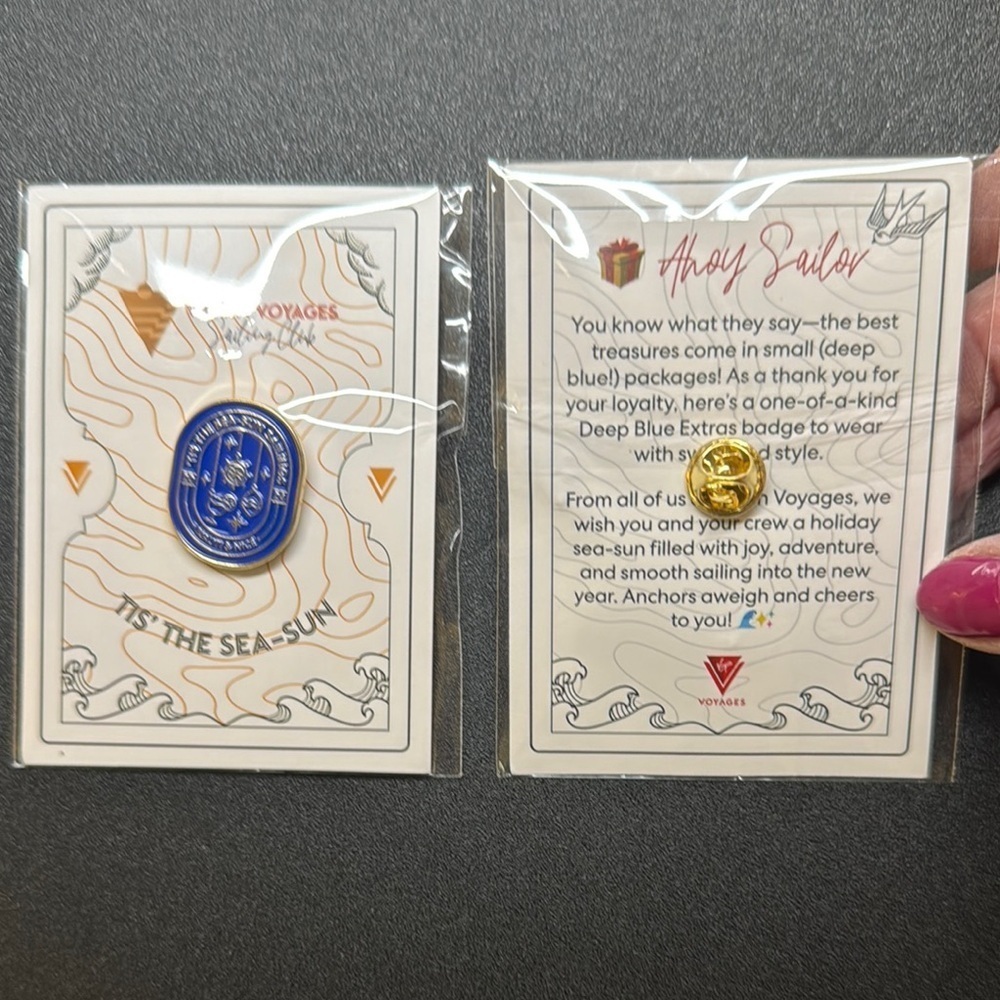 Blue and Gold Pin